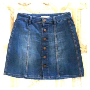 Denim mini skirt